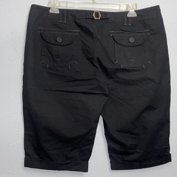 NWT Nobo No Boundaries Capri Jr 19 Plus Size Black Cotton Shorts - Picture 2 of 9